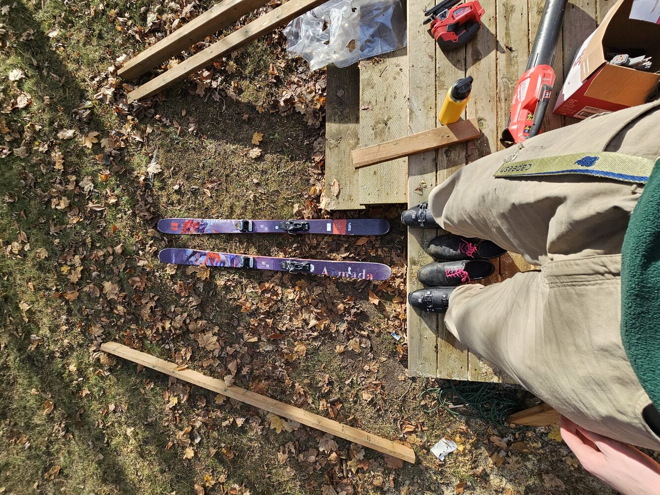 Sheeting the ramp