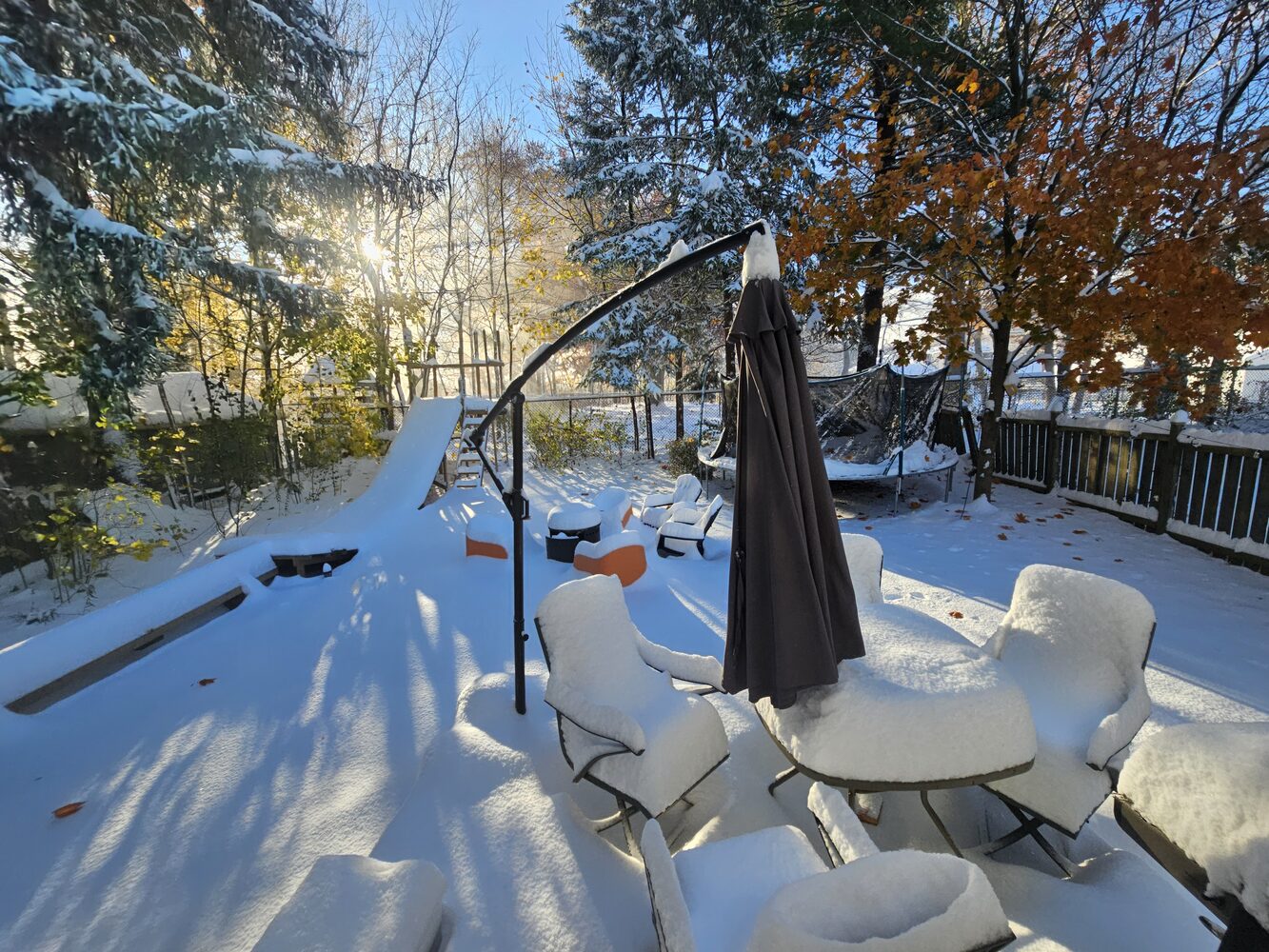 Setup in snow