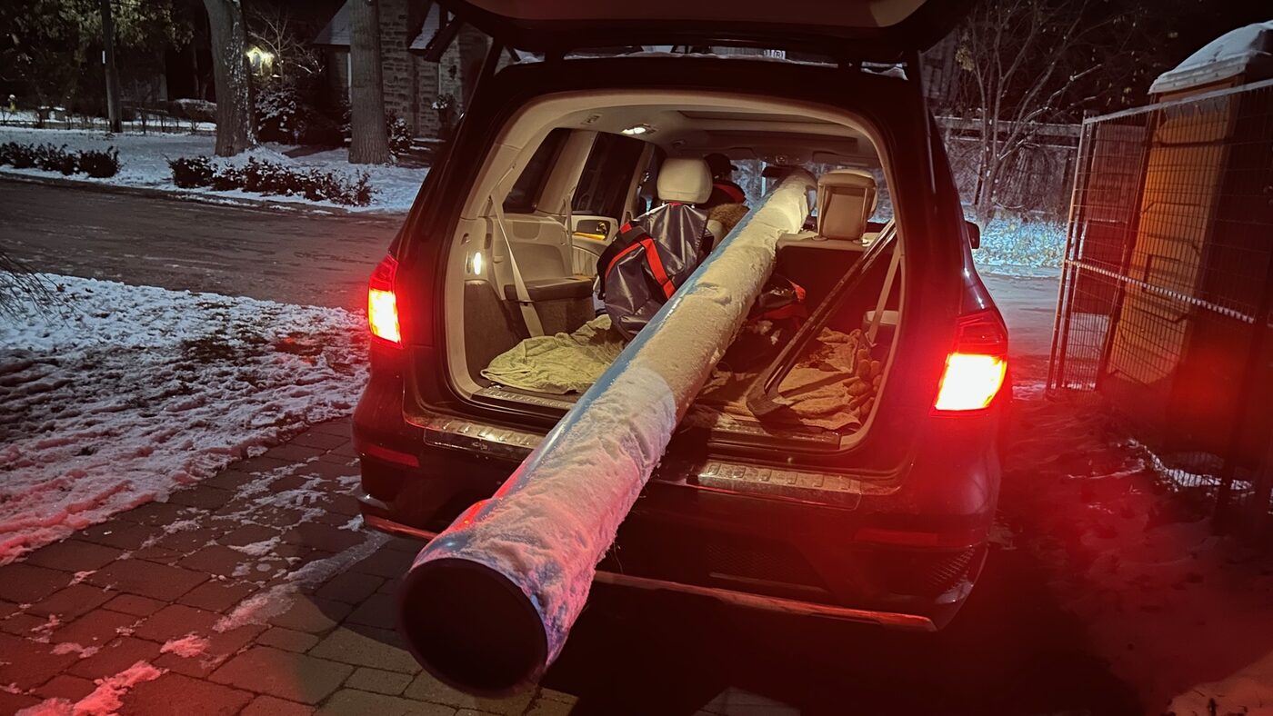Rail in the car